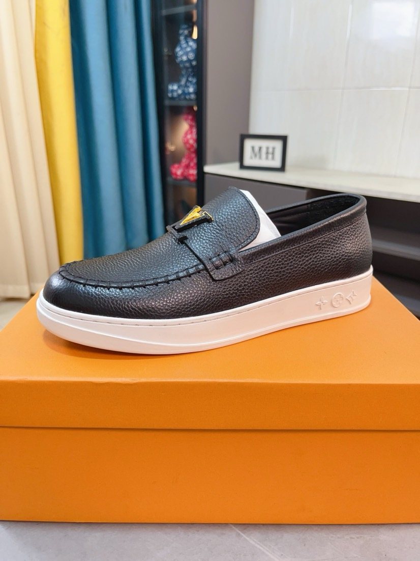 Louis Vuitton Textured Slip-On Shoes — hero