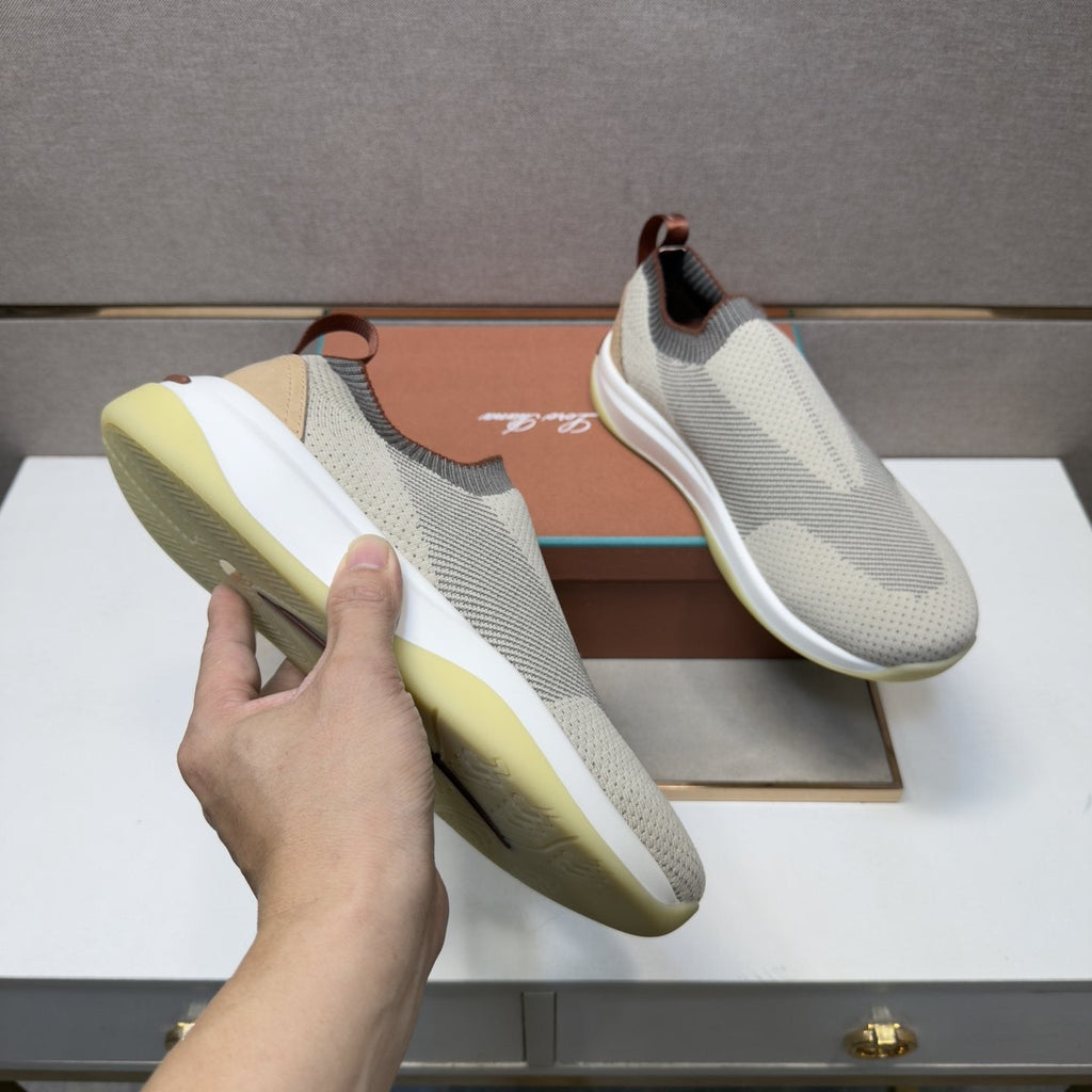 Men’s Knit-Look Slip-On Sneakers — side