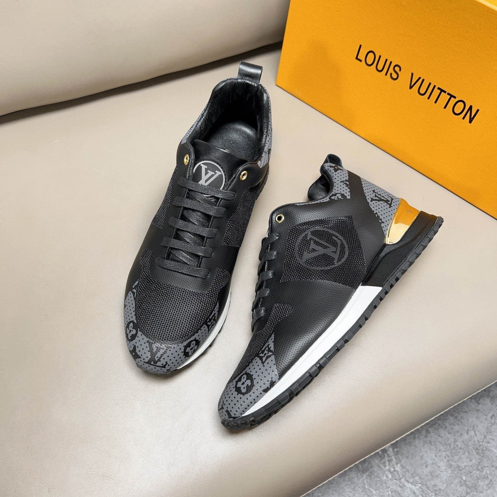Louis Vuitton Patterned Panel Sneakers — side