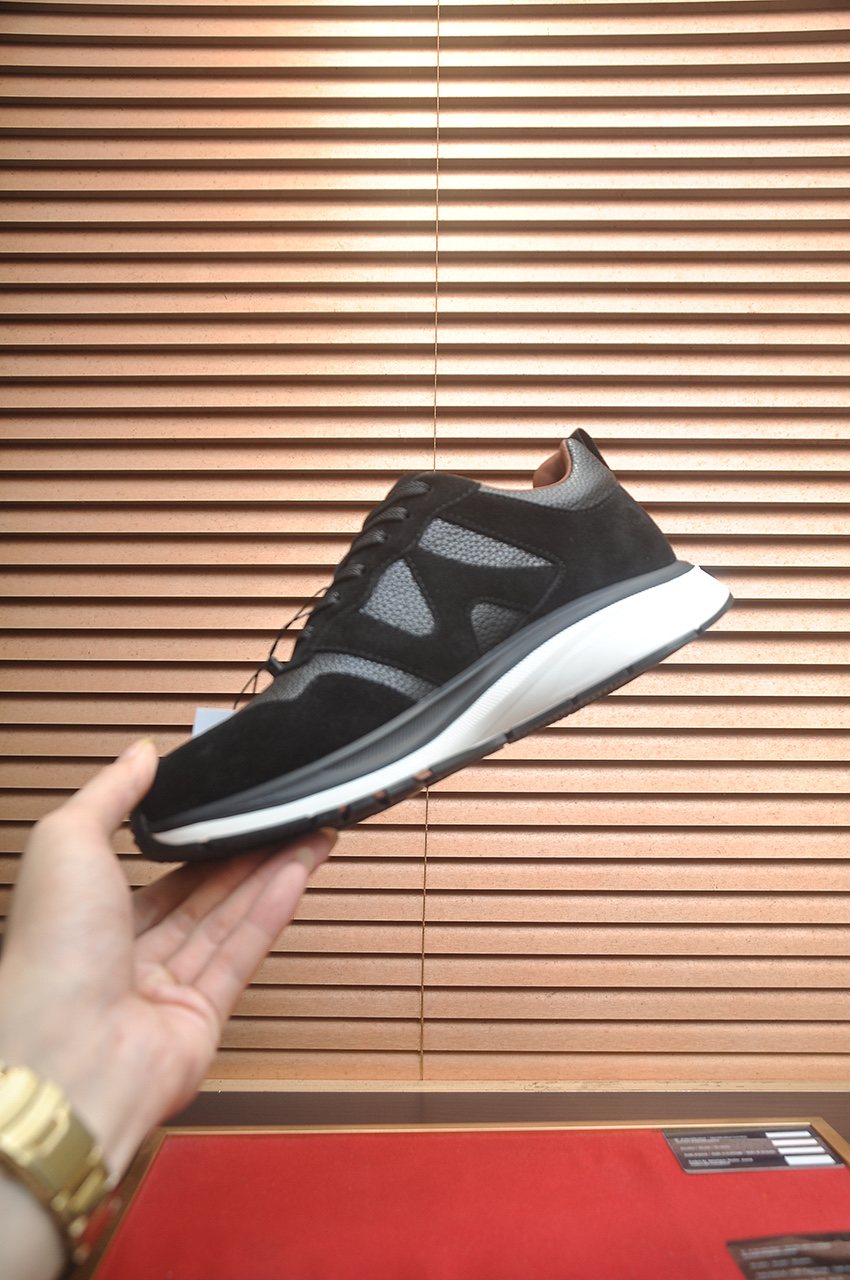 ZEGNA Low-Top Panel Sneakers — side