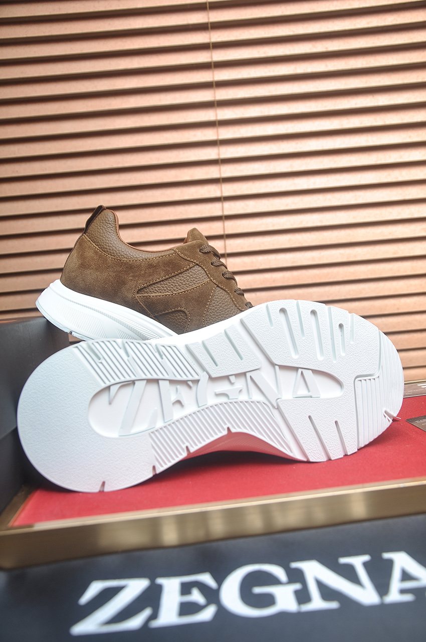 ZEGNA Low-Top Panel Sneakers — side