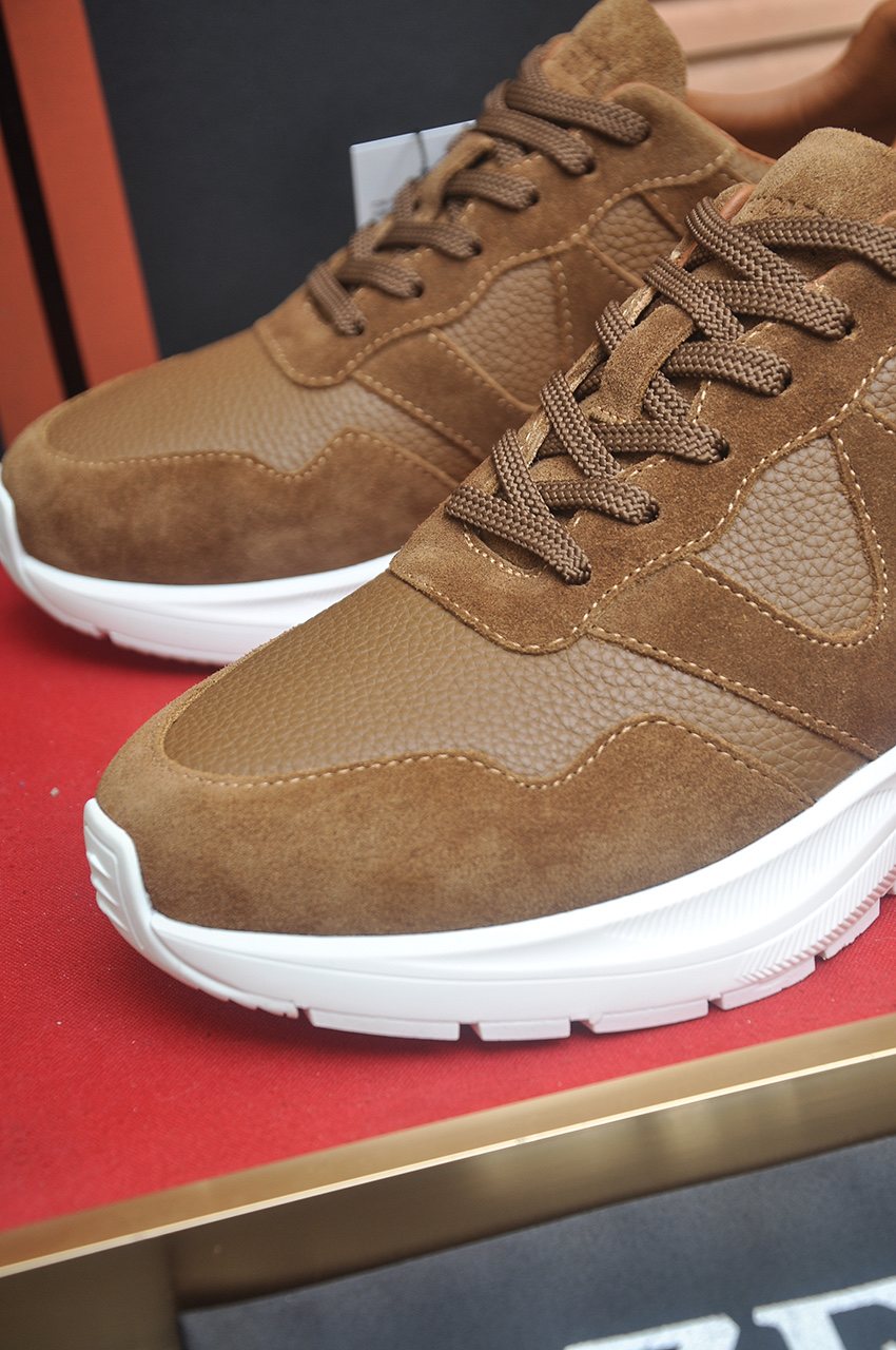 ZEGNA Low-Top Panel Sneakers — detail