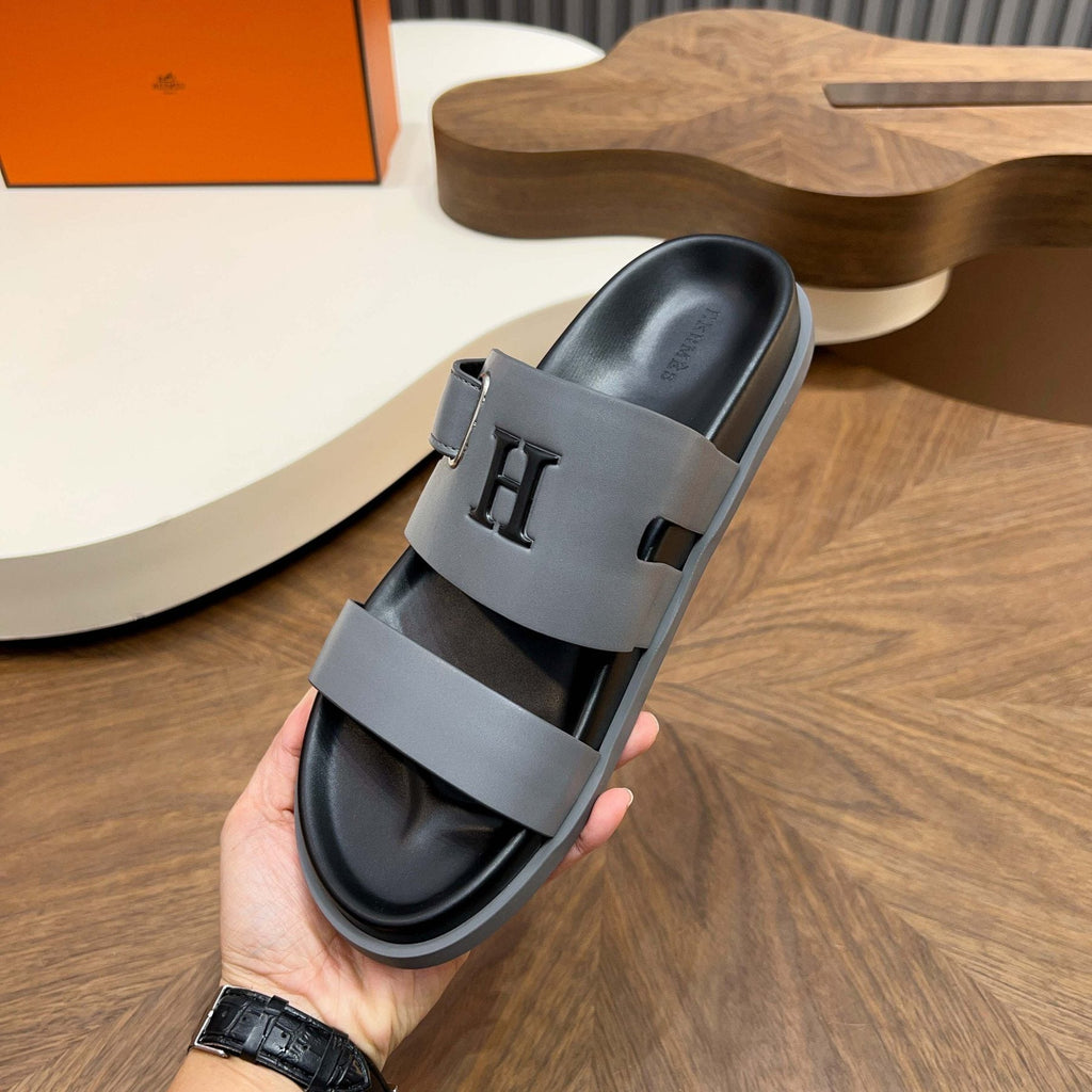 Hermès Two-Strap Slide Sandals — model